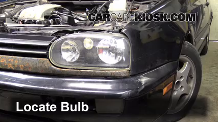 1997 Volkswagen Golf GTI 2.0L 4 Cyl. Luces Luz de carretera (reemplazar foco) 